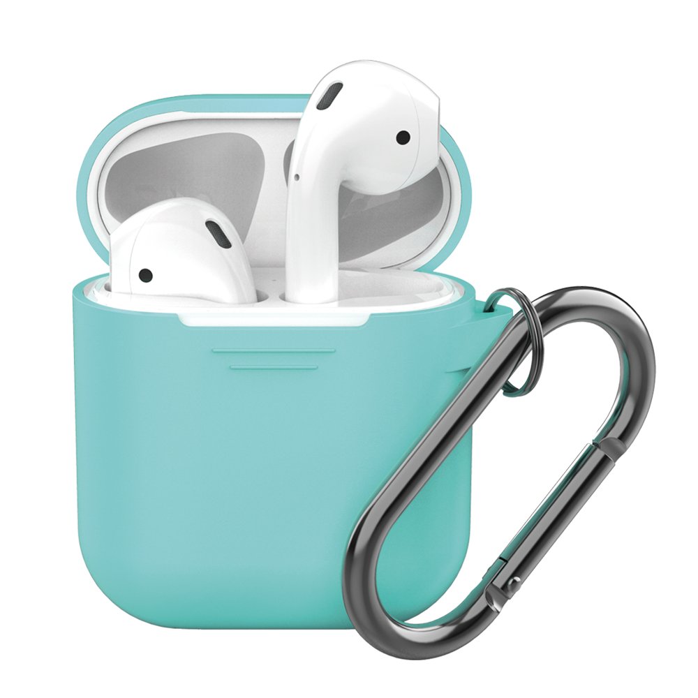 Силиконовый чехол Deppa для AirPods карабин mint
Силиконовый чехол Deppa для AirPods карабин mint