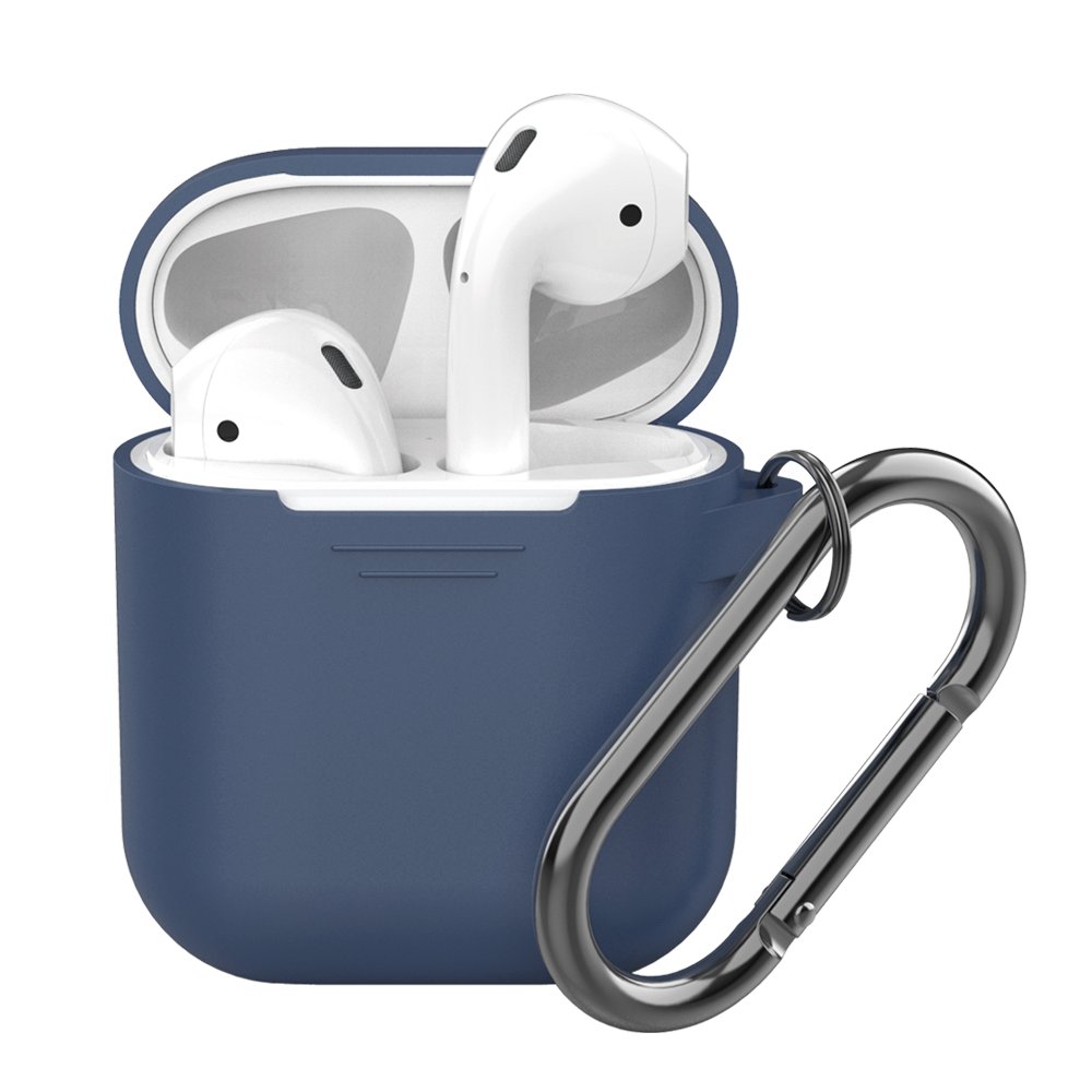 Силиконовый чехол Deppa для AirPods карабин blue
Силиконовый чехол Deppa для AirPods карабин blue