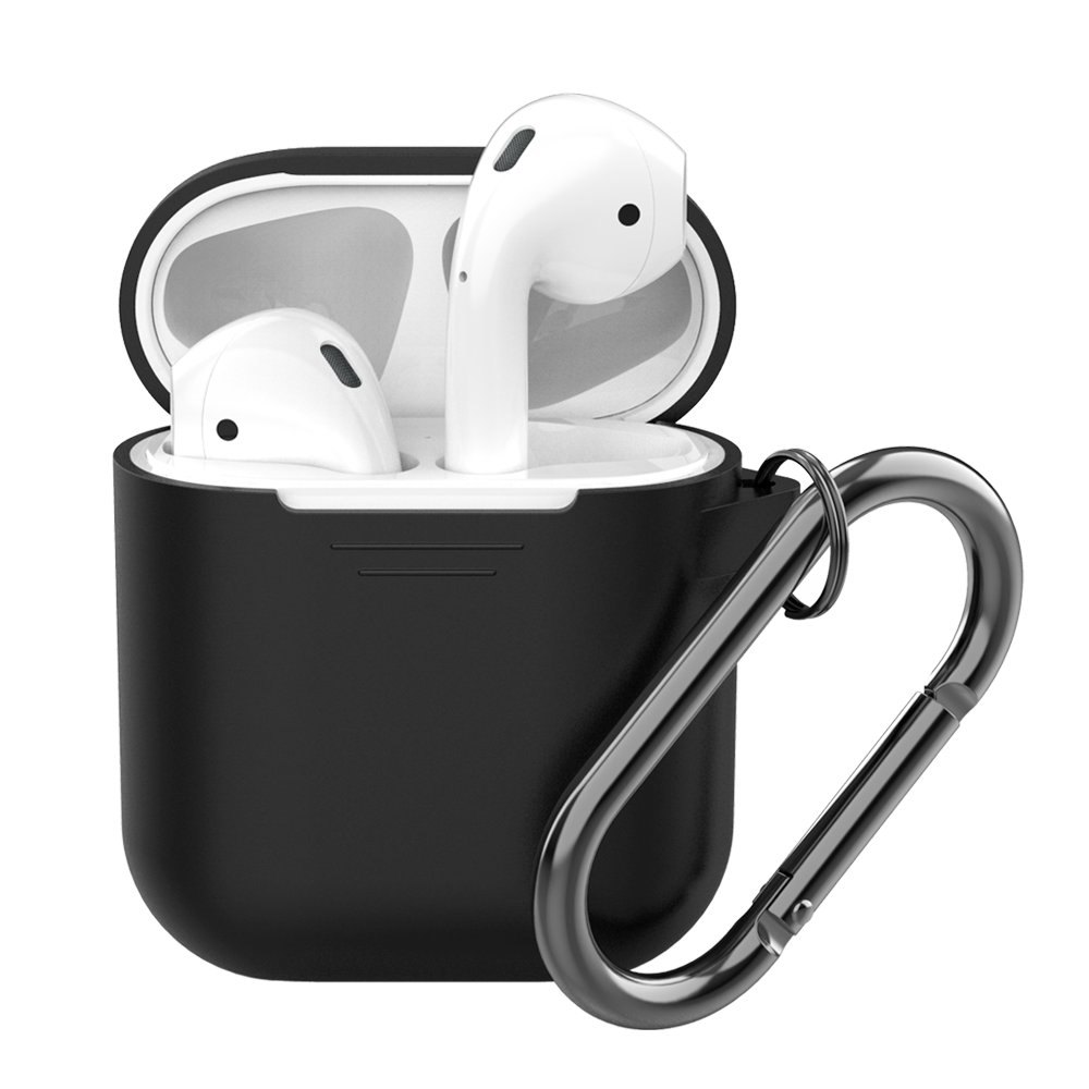 Силиконовый чехол Deppa для AirPods карабин black
Силиконовый чехол Deppa для AirPods карабин black