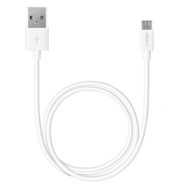 Кабель Deppa microUSB 1.2m white
Кабель Deppa microUSB 1.2m white