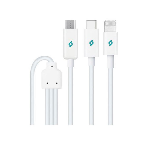 Кабель ТTEC Trio 3in1 1.2m white
Кабель ТTEC Trio 3in1 1.2m white