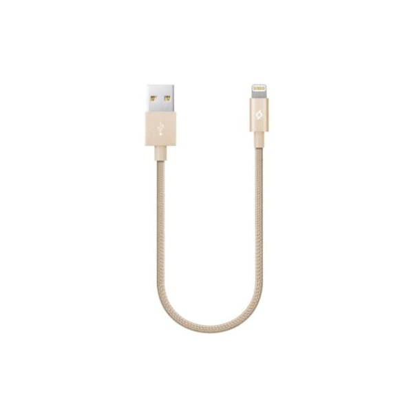 Кабель ТTEC 8pin mini 0.3m MFI gold
Кабель ТTEC 8pin mini 0.3m MFI gold