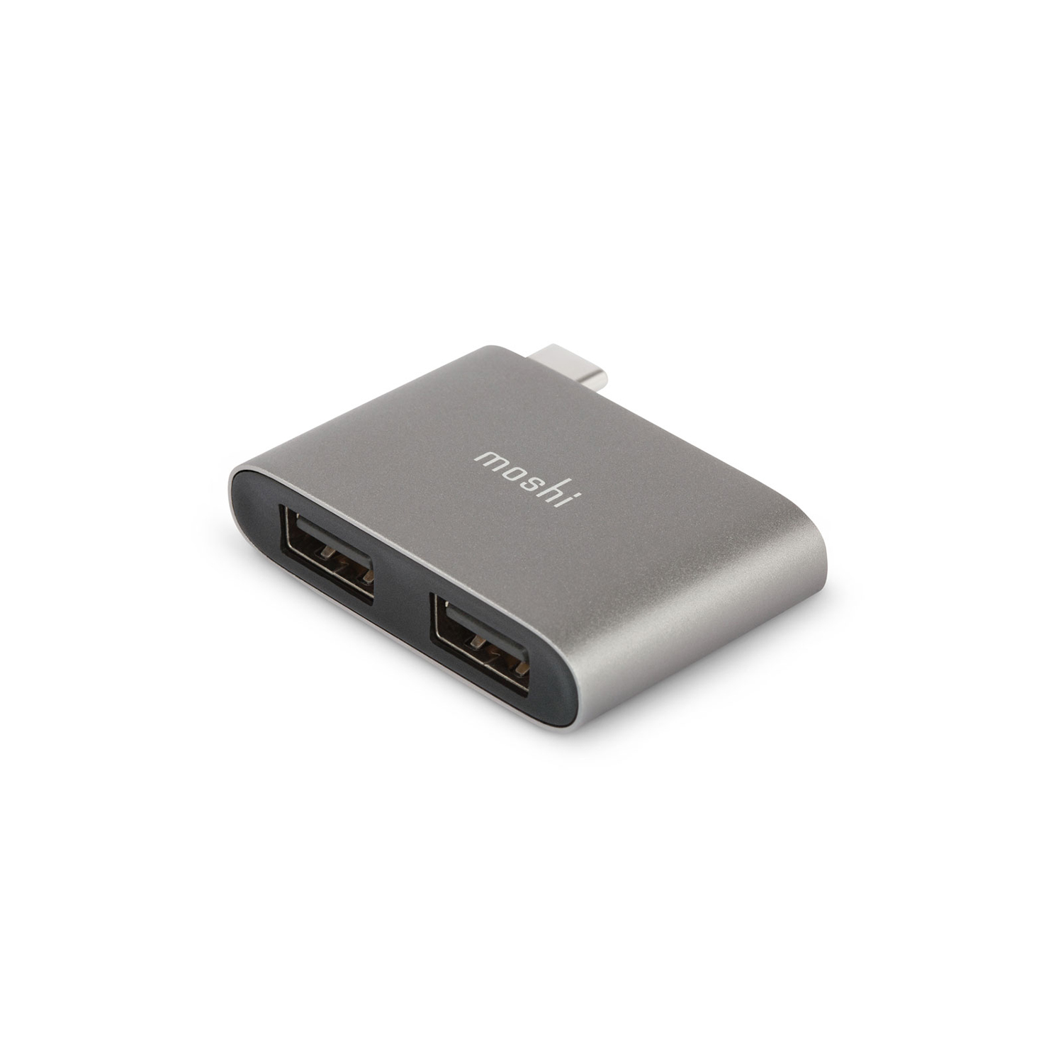Адаптер Moshi USB-C to Dual USB-A Titanium Gray
Адаптер Moshi USB-C to Dual USB-A Titanium Gray
