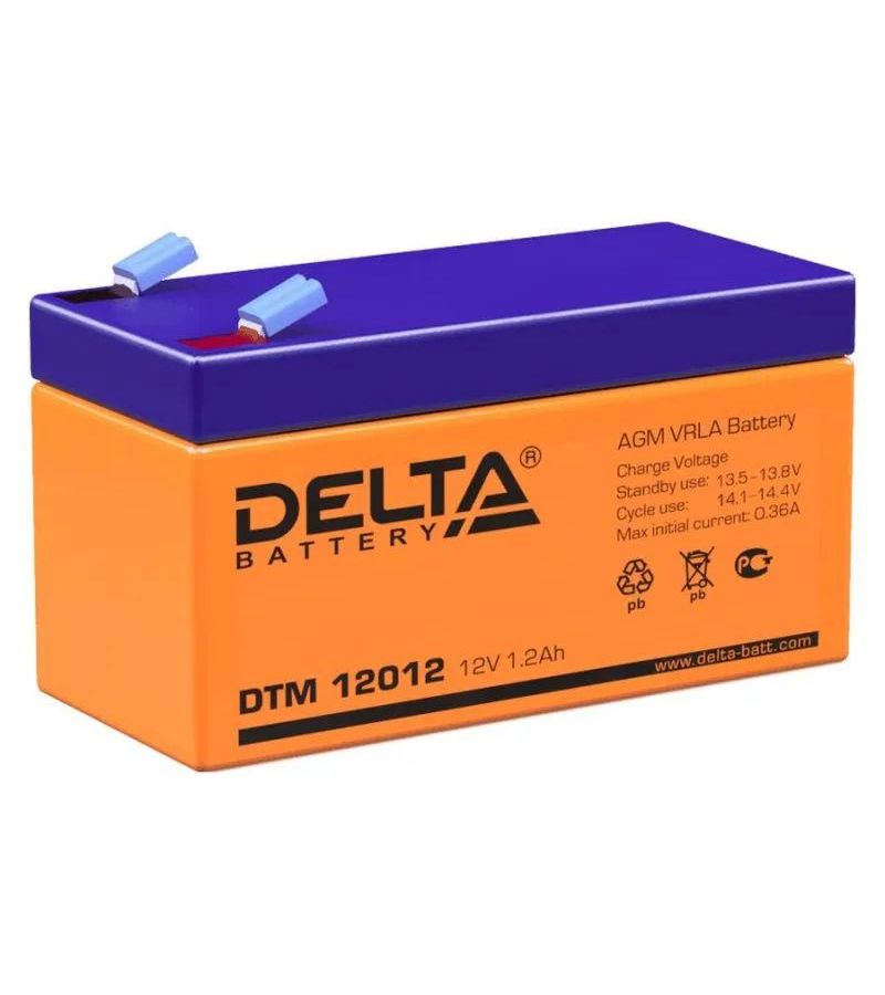 Аккумулятор Delta DTM 12012 (12V 1.2Ah)
Аккумулятор Delta DTM 12012 (12V 1.2Ah)