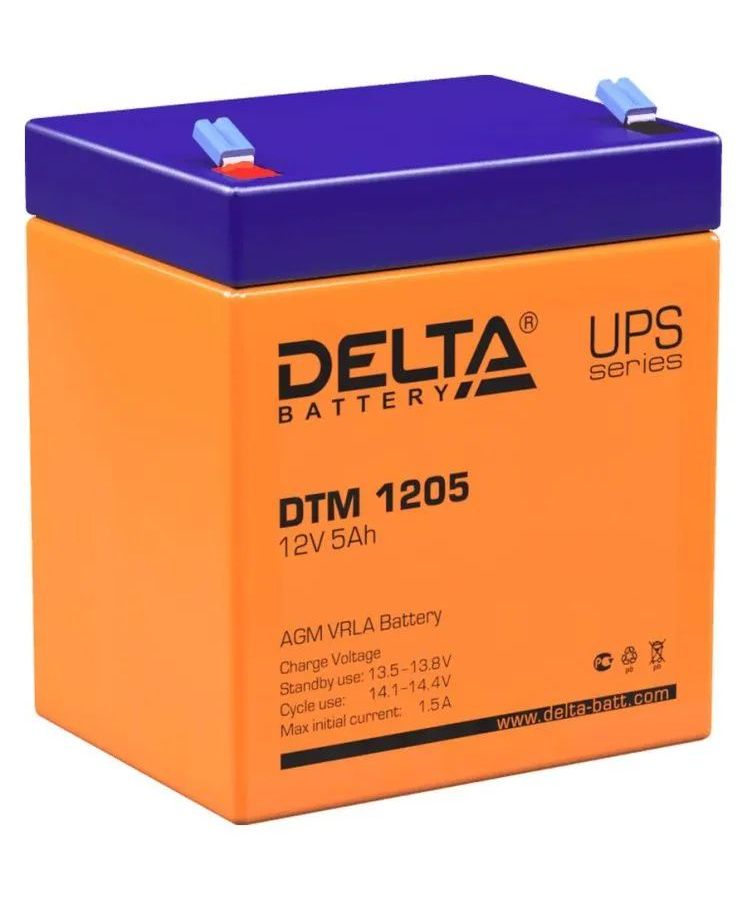Аккумулятор Delta DTM 1205, 12V 5Ah
Аккумулятор Delta DTM 1205, 12V 5Ah