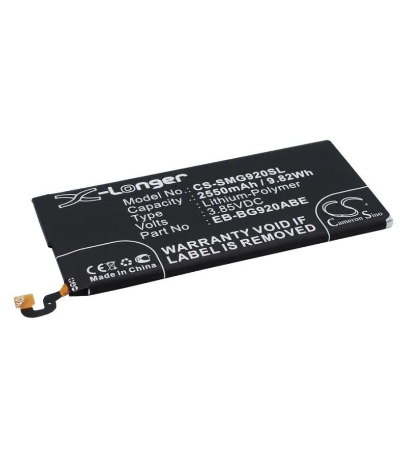 Аккумулятор CameronSino CS-SMG920SL для Samsung Galaxy S6 SM-G920F
Аккумулятор CameronSino CS-SMG920SL для Samsung Galaxy S6 SM-G920F