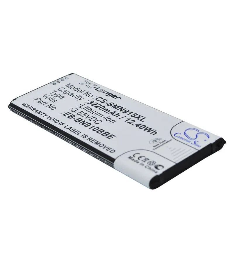 Аккумулятор CameronSino CS-SMN918XL для Samsung EB-BN910BBE, NFC
Аккумулятор CameronSino CS-SMN918XL для Samsung EB-BN910BBE, NFC