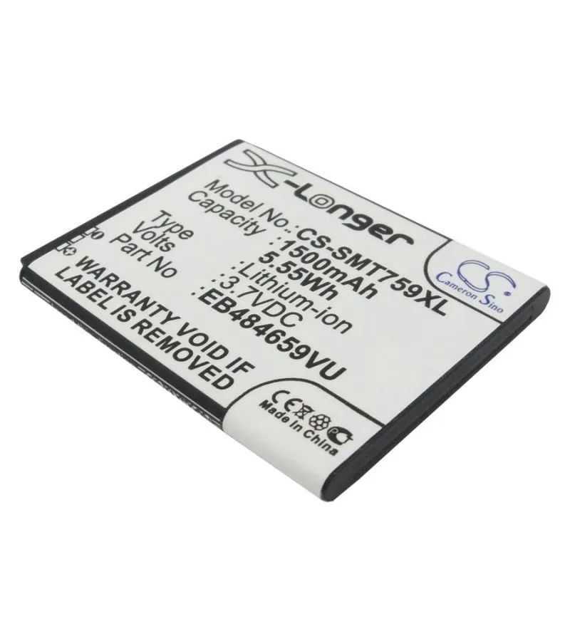 Аккумулятор CameronSino CS-SMT759XL для Samsung GT-i8150, i8350, S5690, S5820, S8600
Аккумулятор CameronSino CS-SMT759XL для Samsung GT-i8150, i8350, S5690, S5820, S8600