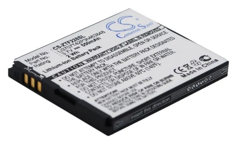 Аккумулятор CameronSino CS-ZTF228SL для ZTE A711
Аккумулятор CameronSino CS-ZTF228SL для ZTE A711