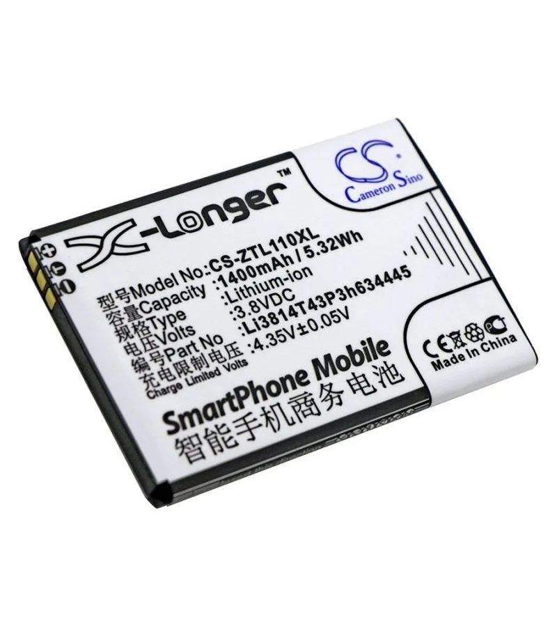Аккумулятор CameronSino CS-ZTL110XL для ZTE Blade L110
Аккумулятор CameronSino CS-ZTL110XL для ZTE Blade L110