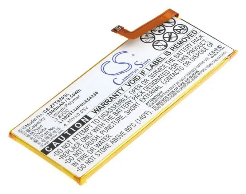 Аккумулятор CameronSino CS-ZTT920SL для ZTE Blade S7
Аккумулятор CameronSino CS-ZTT920SL для ZTE Blade S7