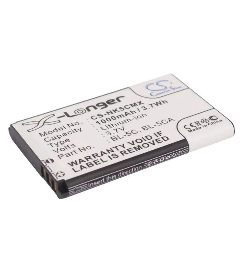 Аккумулятор CameronSino CS-NK5CMX для Nokia 1100, 1101, 1110, 1110i, 1112, 1255, 1315, 1600, 2118
Аккумулятор CameronSino CS-NK5CMX для Nokia 1100, 1101, 1110, 1110i, 1112, 1255, 1315, 1600, 2118