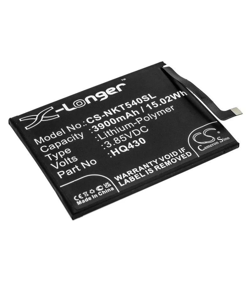 Аккумулятор CameronSino CS-NKT540SL для Nokia Nokia 5.4, 5.4 2021
Аккумулятор CameronSino CS-NKT540SL для Nokia Nokia 5.4, 5.4 2021