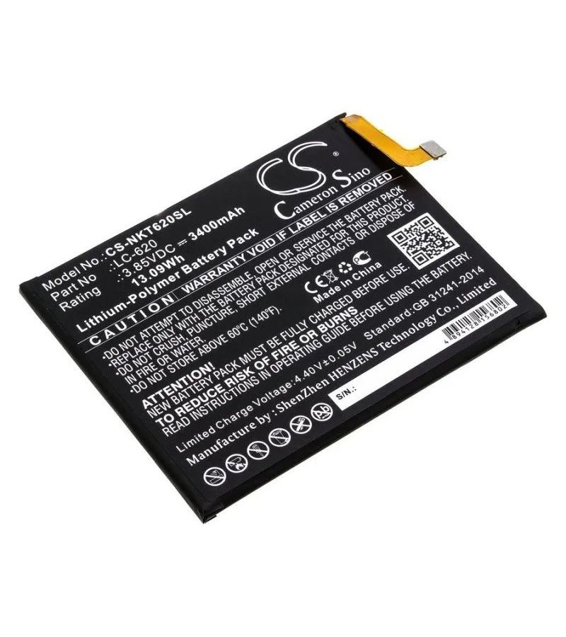 Аккумулятор Cameronsino CS-NKT620SL для Nokia 6.2
Аккумулятор Cameronsino CS-NKT620SL для Nokia 6.2