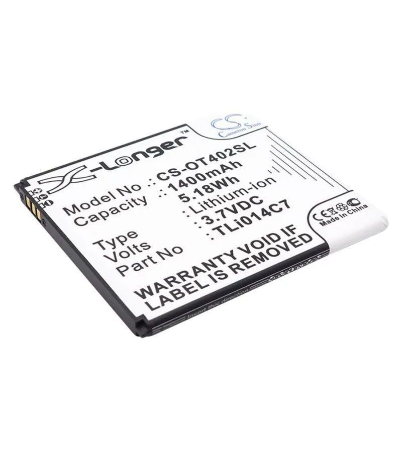 Аккумулятор CameronSino CS-OT402SL для Alcatel One Touch Pixi First для 4024D, 4024X
Аккумулятор CameronSino CS-OT402SL для Alcatel One Touch Pixi First для 4024D, 4024X