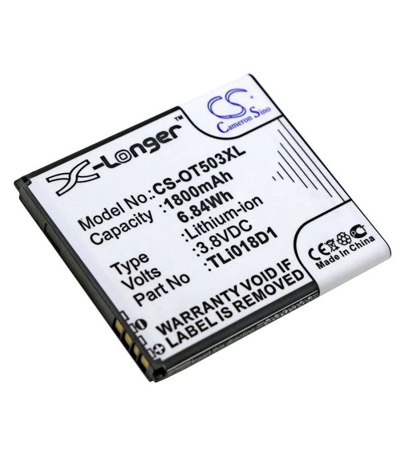 Аккумулятор CameronSino CS-OT503XL для Alcatel One Touch 5038D POPD5
Аккумулятор CameronSino CS-OT503XL для Alcatel One Touch 5038D POPD5