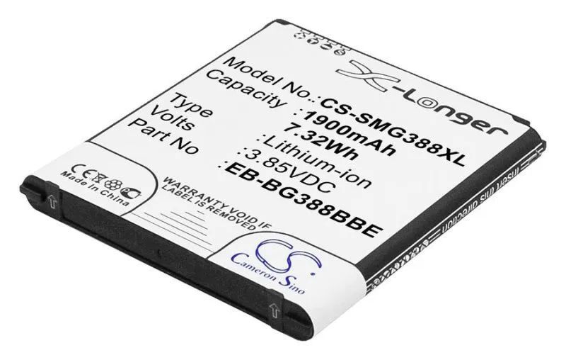 Аккумулятор CameronSino CS-SMG388XL для Samsung Galaxy Xcover 3
Аккумулятор CameronSino CS-SMG388XL для Samsung Galaxy Xcover 3