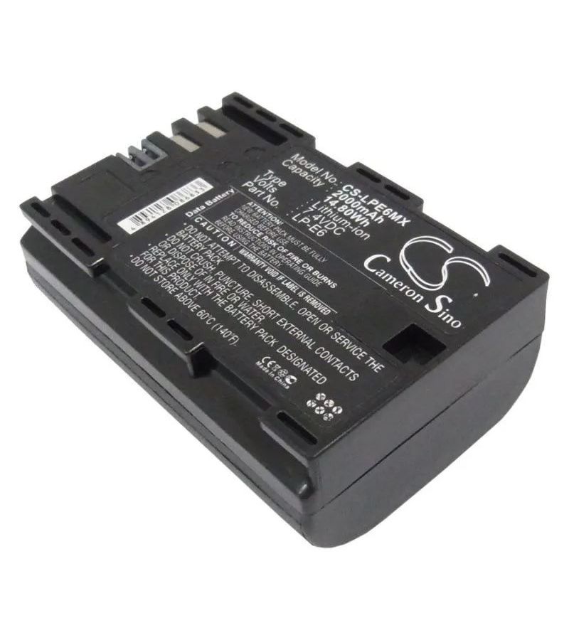 Аккумулятор CameronSino CS-LPE6MX для Canon EOS 5D Mark II/6D/7D/7D Mark II/60D/70D, усиленная
Аккумулятор CameronSino CS-LPE6MX для Canon EOS 5D Mark II/6D/7D/7D Mark II/60D/70D, усиленная