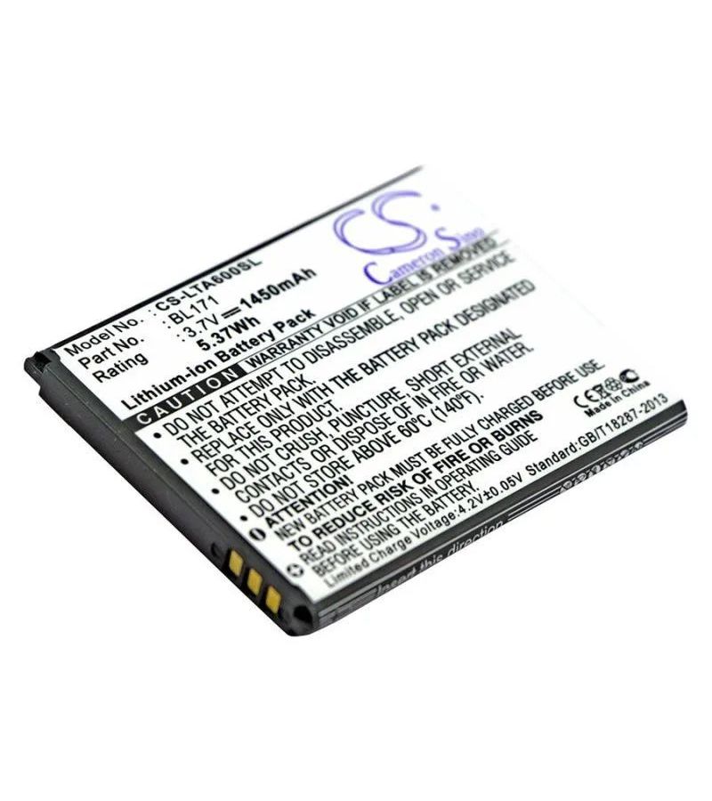 Аккумулятор CameronSino CS-LTA600SL для Lenovo A356, A368, A376, A390, A390T
Аккумулятор CameronSino CS-LTA600SL для Lenovo A356, A368, A376, A390, A390T