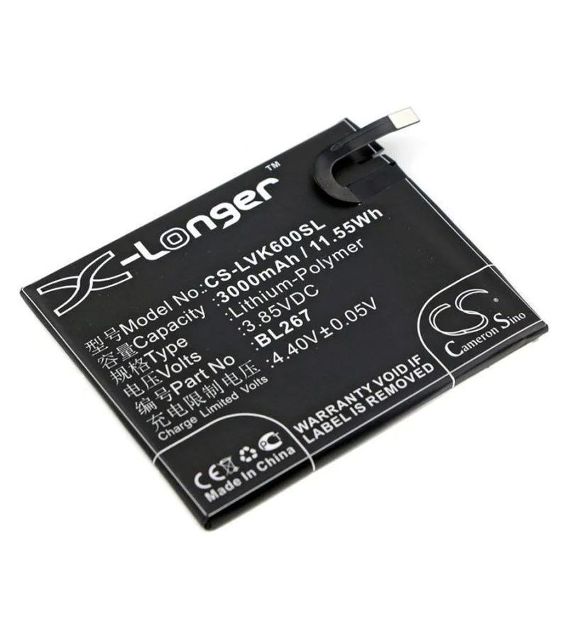 Аккумулятор CameronSino CS-LVK600SL для Lenovo K6 K33a48
Аккумулятор CameronSino CS-LVK600SL для Lenovo K6 K33a48