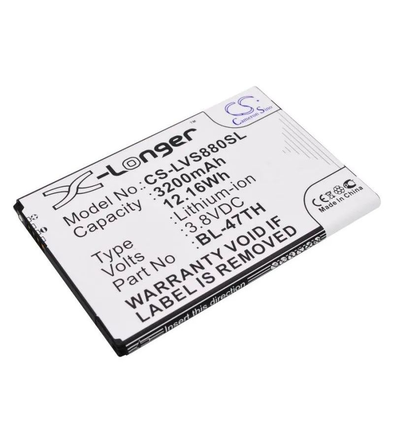 Аккумулятор CameronSino CS-LVS880SL для LG D838 G Pro 2
Аккумулятор CameronSino CS-LVS880SL для LG D838 G Pro 2