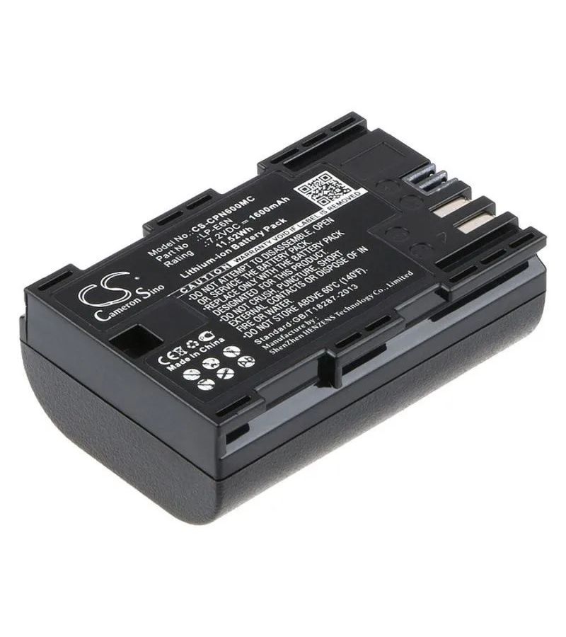 Аккумулятор CameronSino CS-CPN600MC для Canon EOS 5D Mark IV, 1600mAh
Аккумулятор CameronSino CS-CPN600MC для Canon EOS 5D Mark IV, 1600mAh