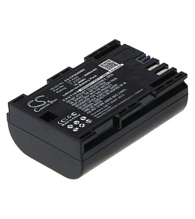 Аккумулятор CameronSino CS-CPN600MX для Canon EOS 5D Mark IV, 2000mAh
Аккумулятор CameronSino CS-CPN600MX для Canon EOS 5D Mark IV, 2000mAh