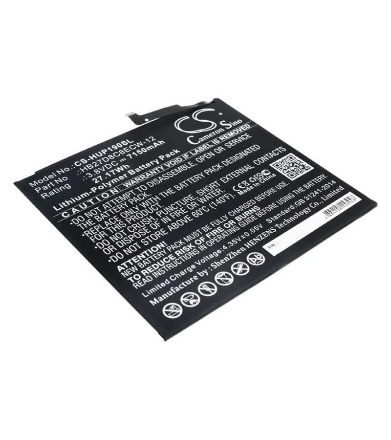 Аккумулятор CameronSino CS-HUP190SL для Huawei MatePad Pro, p/n: HB27D8C8ECW-12
Аккумулятор CameronSino CS-HUP190SL для Huawei MatePad Pro, p/n: HB27D8C8ECW-12