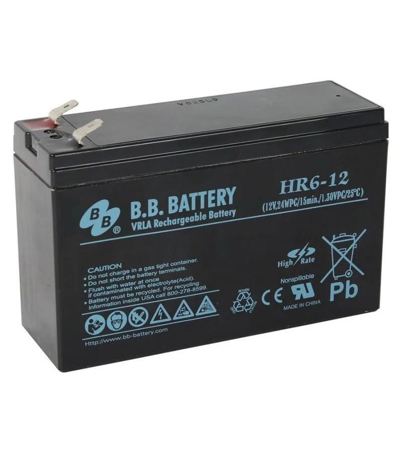 Аккумулятор BB Battery HR6-12
Аккумулятор BB Battery HR6-12