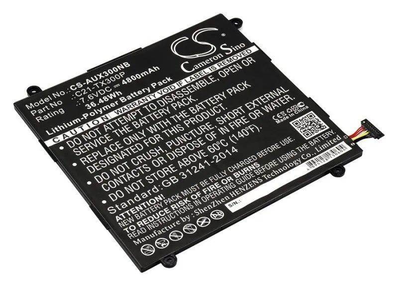 Аккумулятор CameronSino CS-AUX300NB для Asus Transformer Book TX300CA (C21-TX300P)
Аккумулятор CameronSino CS-AUX300NB для Asus Transformer Book TX300CA (C21-TX300P)