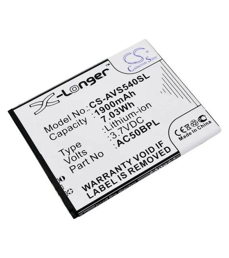 Аккумулятор CameronSino CS-AVS540SL для Archos 50b Platinum
Аккумулятор CameronSino CS-AVS540SL для Archos 50b Platinum