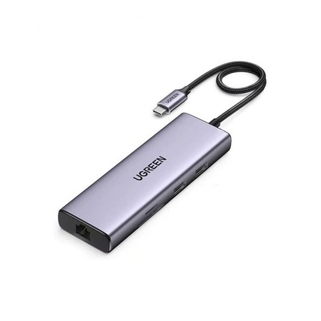 Хаб UGREEN USB концентратор USB-C To HDMI 4K при 30 Гц , 3хUSB 3.0 A, PD Power Converter 100 Вт цвет серый космос (15596)
Хаб UGREEN USB концентратор USB-C To HDMI 4K при 30 Гц , 3хUSB 3.0 A, PD Power Converter 100 Вт цвет серый космос (15596)