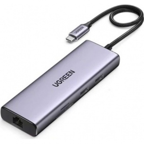 Хаб UGREEN USB концентратор USB-C To HDMI 4K при 30 Гц , 3хUSB 3.0 A, PD Power Converter 100 Вт цвет серый космос (15596)
Хаб UGREEN USB концентратор USB-C To HDMI 4K при 30 Гц , 3хUSB 3.0 A, PD Power Converter 100 Вт цвет серый космос (15596)