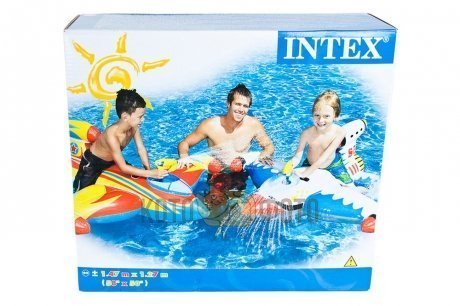 Игрушка Intex 56539 для катания по воде Звездолет, с водным пистолетом, 2 шт. - фото 4