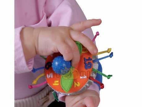 Развивающая игрушка KS Kids Часики мягкие наручные Мои первые часы - фото 3