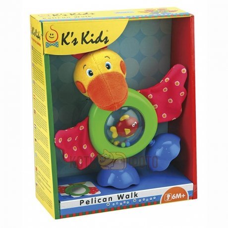 Развивающая игрушка KS KidsПрогулка Пеликана (звук, безопасное зеркало) - фото 3
