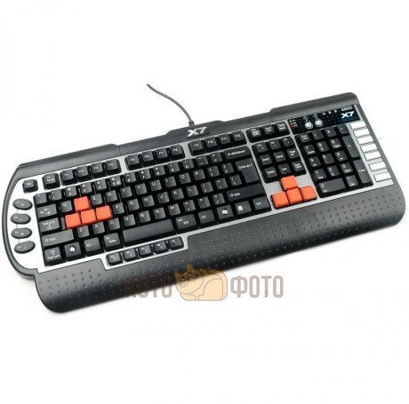 Клавиатура A4 X7-G800MU черный/серый - фото 3