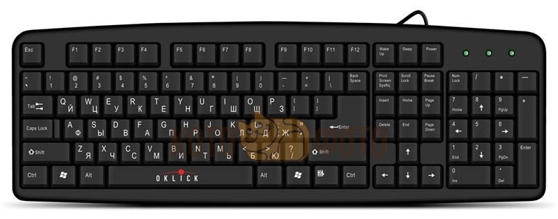 цена Клавиатура Oklick 100M черный
