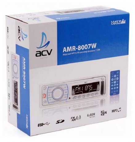 Аудио система ACV AMR-8007W съемная панель - фото 3