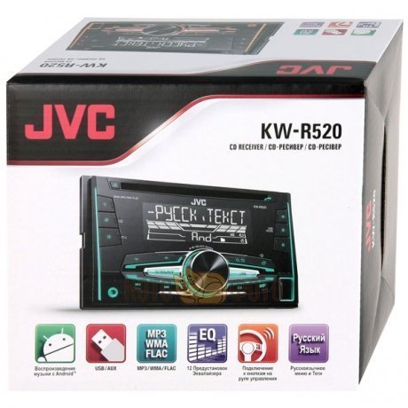 Автомагнитола JVC KW-R520 2DIN - фото 3