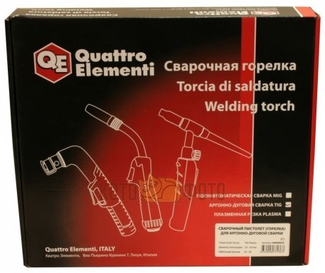 Горелка для аргонно-дуговой сварки Quattro Elementi WP26V 180 А, ручной клапан, для серии i-Force, C - фото 5