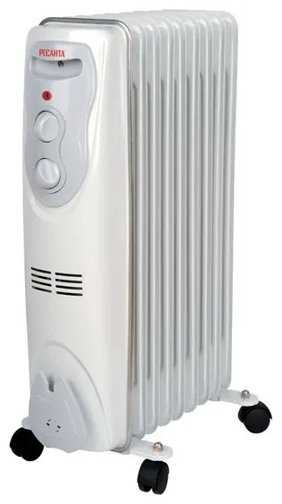 Масляный радиатор Ресанта ОМ- 9Н (2 кВт)