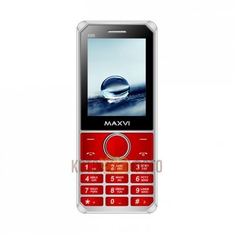 Сотовый телефон Maxvi X300 Black/Red - фото 2