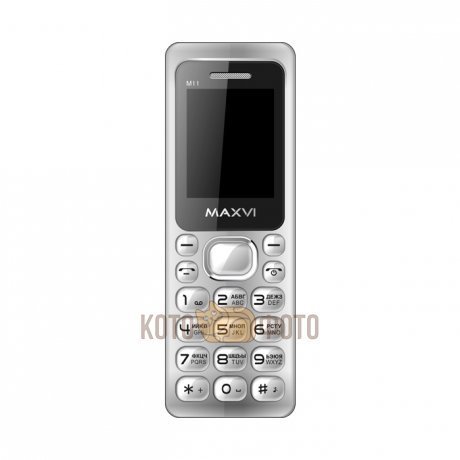 Сотовый телефон Maxvi M11 Silver - фото 2