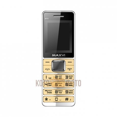 Сотовый телефон Maxvi M10 Gold - фото 2