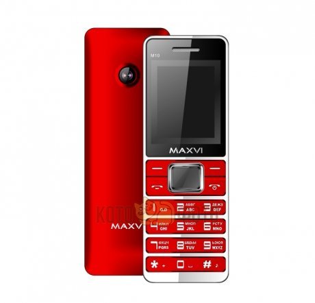 Сотовый телефон Maxvi M10 Red - фото 1