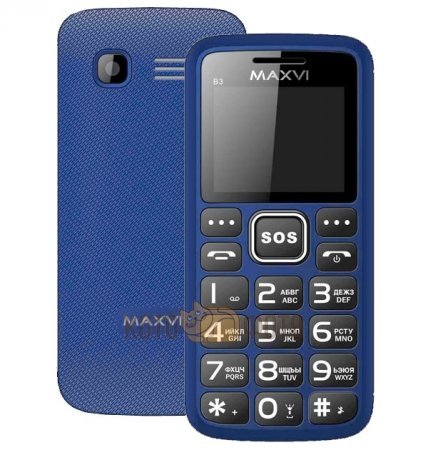 Сотовый телефон Maxvi B3 Blue - фото 1