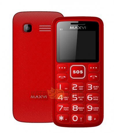 Сотовый телефон Maxvi B3 Red - фото 1