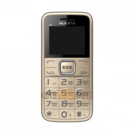 Сотовый телефон Maxvi B2 Gold - фото 2