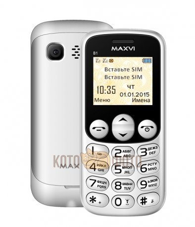 Сотовый телефон Maxvi B1 White - фото 1
